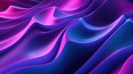 Obraz premium 3D Abstract Background with Wavy Shape in violet Spectrum