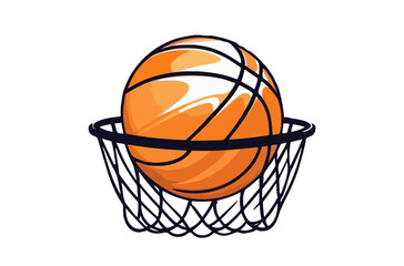 basketball ball isolated on white