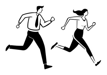 running silhouette