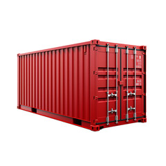 Lonely container isolated on transparent background