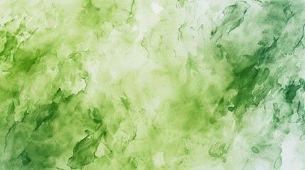 Acid green watercolor texture in abstract