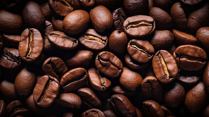 Naklejka premium high quality coffee beans texture