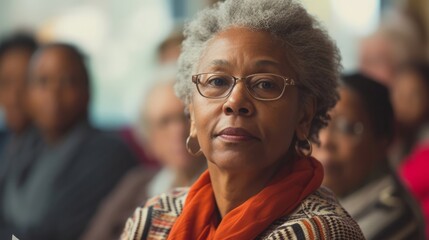  Social worker in a community center, providing support and resources to families in need