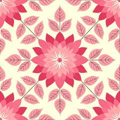 Fototapeta na wymiar Red Pattern Tile for seamless backgrounds and for filling surfaces in soft colors, ai generated