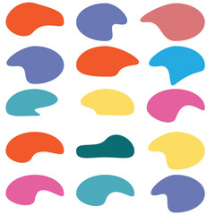 Abstract blob shape vector element