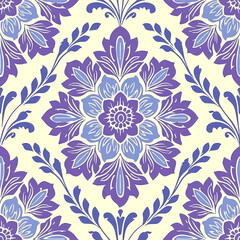 Fototapeta na wymiar Violet Purple Pattern Tile for seamless backgrounds and for filling surfaces in soft colors, ai generated