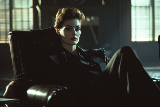 a femme fatale from an 80s neo noir movie