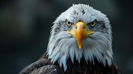 Obraz premium Close up shot of cute Bald eagle