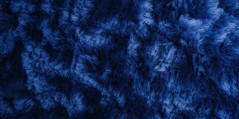 Navy Blue plush carpet close-up photo, flat lay