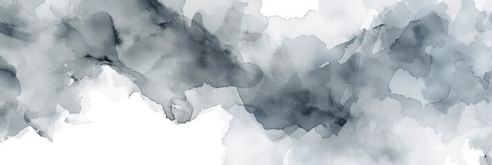 Muted Gray Watercolor Background