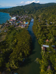 Naklejka premium Haruku Village in Haruku Island, Central Maluku, Indonesia