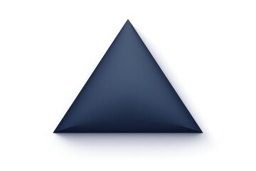 Navy Blue triangle isolated on white background 