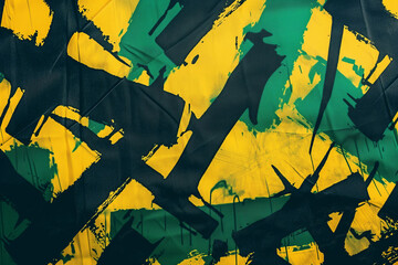 forest green and electric yellow urban design pattern background Generative AI