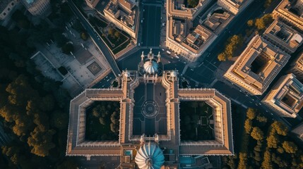 View of Vatican City from above - obrazy, fototapety, plakaty