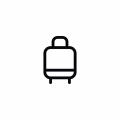 Baggage Travel Luggage Airport Vector Icon Sign Symbol
