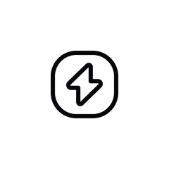 Flash Camera Lightning Vector Icon Sign Symbol