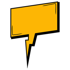 Retro Speech bubble Dialog Char Illustration