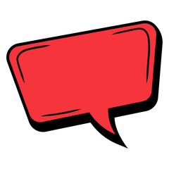 Retro Speech bubble Dialog Char Illustration