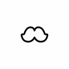 Mustache Vector Icon Sign Symbol