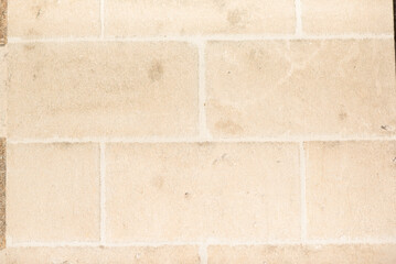 White sandstone wall texture.