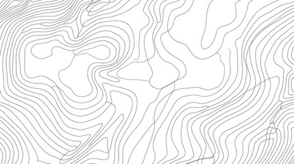 White Background with Olive Green Topographic Map Style Lines - obrazy, fototapety, plakaty