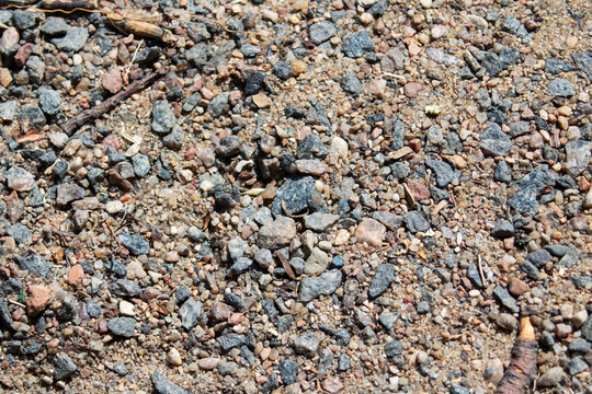 Background or texture of small stones and sand