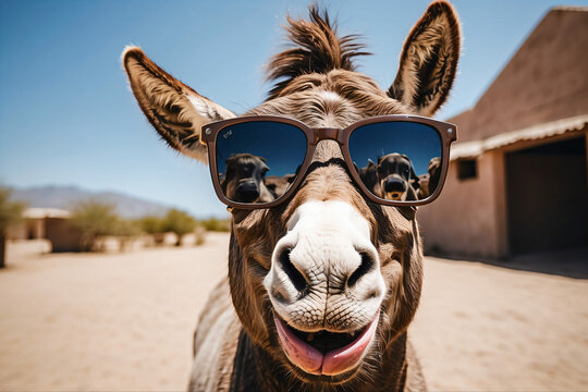 Donkey wear Modern Sunglasses