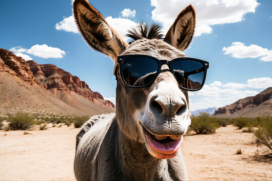 Donkey wear Modern Sunglasses