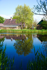 Fototapeta premium house on the river