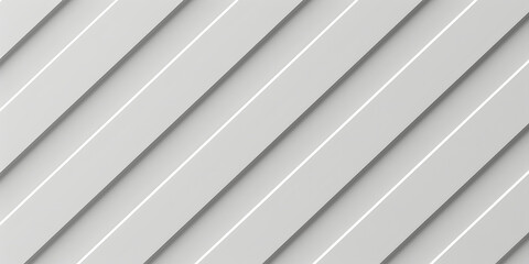 Fototapeta premium A white and gray diagonal line abstract background featuring a white paper background with slanted lines. The design includes several layered flat lines for a visually appealing effect.