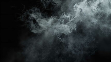 Ultra High-Quality Smoke on Black Background