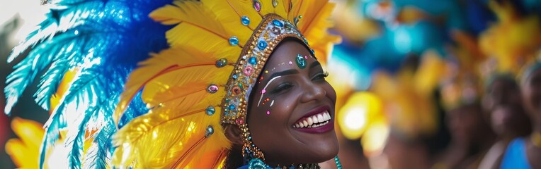 woman in costume at the brazil carnival