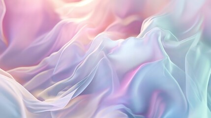 Obraz premium Wavy Ethereal Background with Soft Pastel Hues