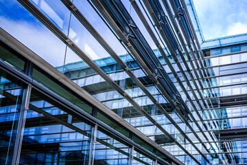 Obraz premium typical windows at an office building