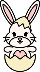 easter egg and easter bunny