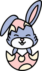 easter egg and easter bunny