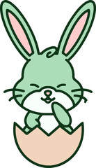 easter egg and easter bunny