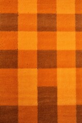 Orange square checkered carpet texture 