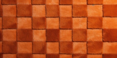 Orange square checkered carpet texture 