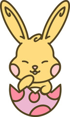 easter bunny in easter egg