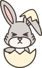 Obraz premium easter bunny in easter egg