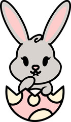 cute easter bunny cartoon