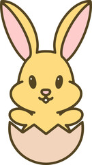 cute easter bunny cartoon