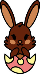 Obraz premium cute easter bunny cartoon