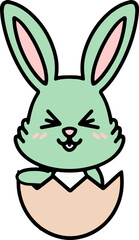 cute easter bunny cartoon