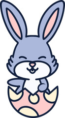 cute easter bunny cartoon