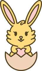 cute easter bunny cartoon