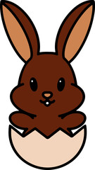 cute easter bunny cartoon