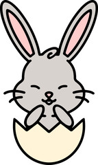 cute easter bunny cartoon