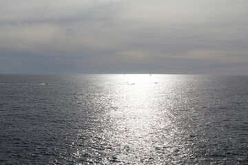 blue sky over a calm gentle sea